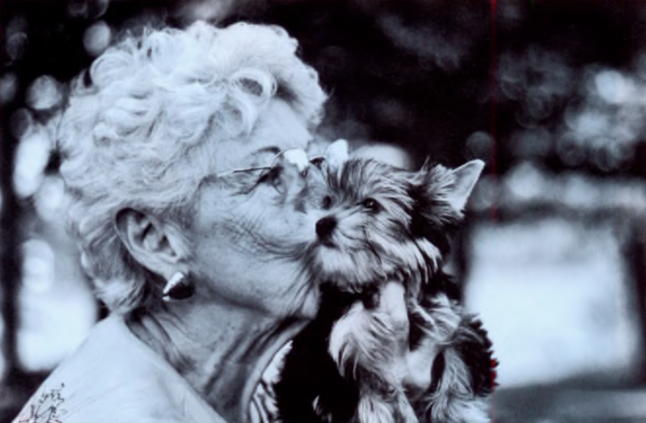 Бабушка с собачкой.